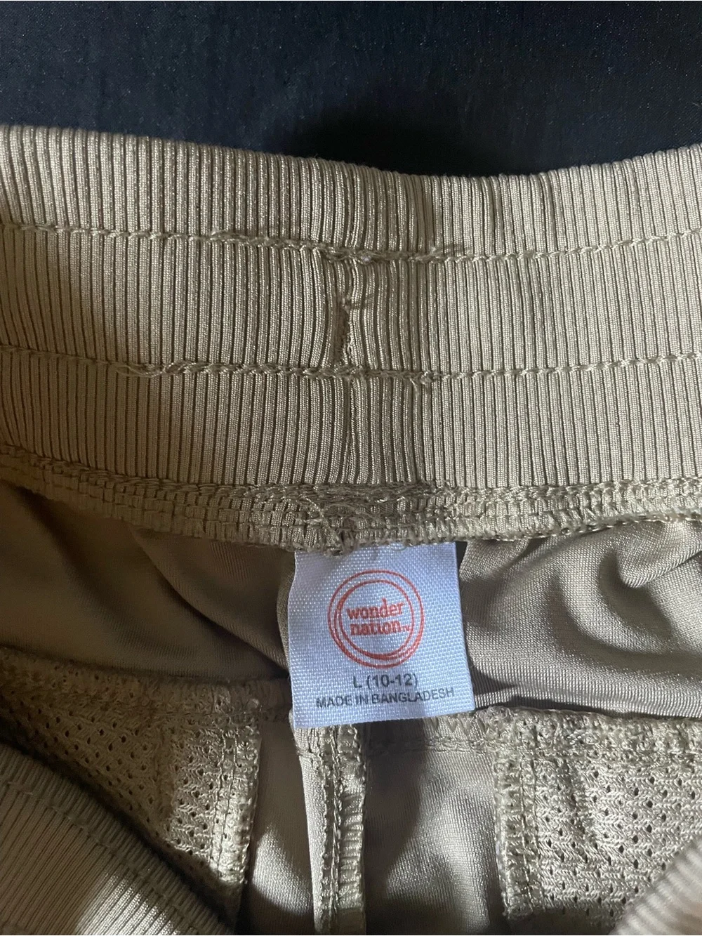 wonder nation Beige Drawstring Jogger Pants